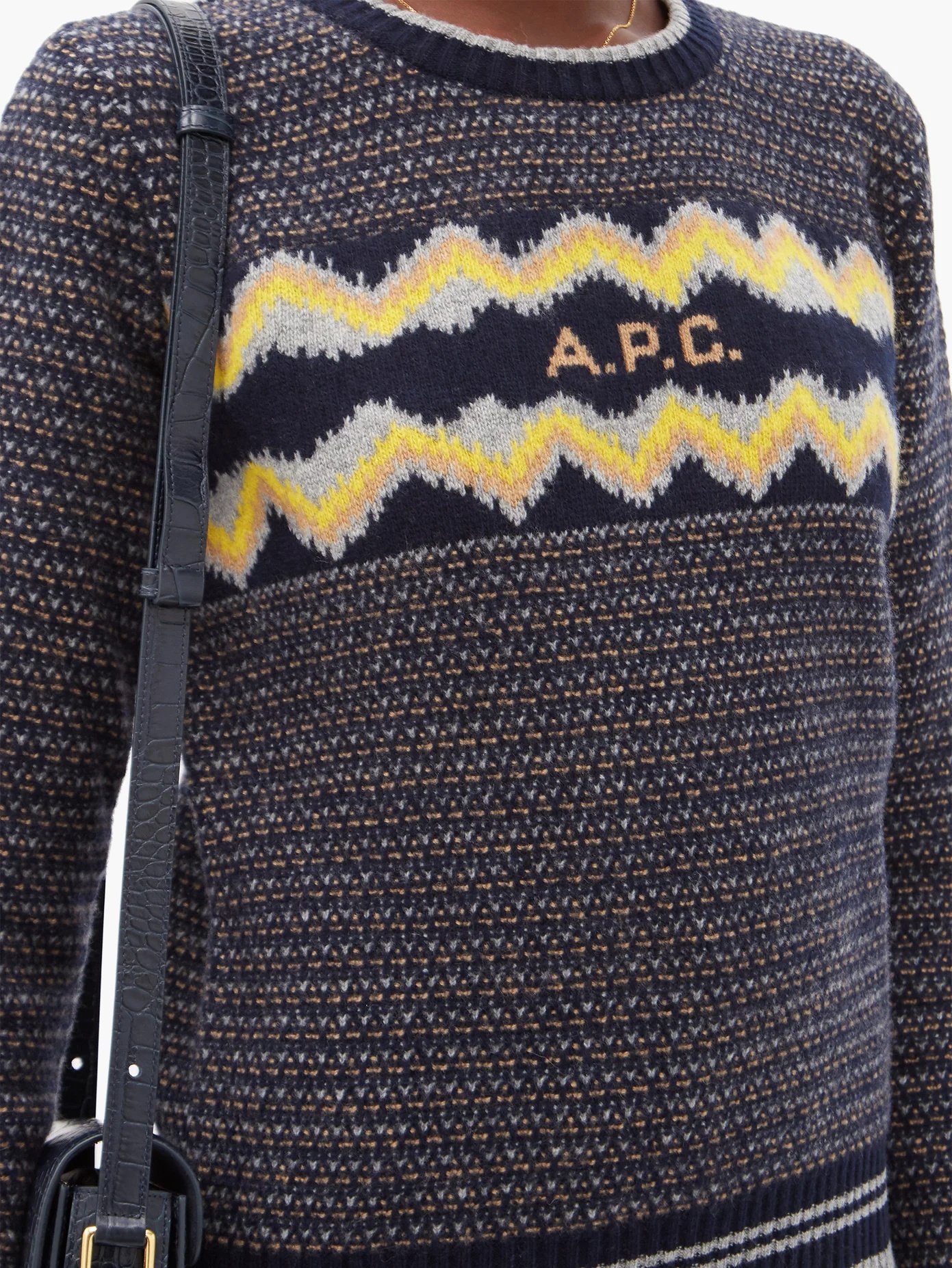 Adele logo-jacquard wool sweater - 3