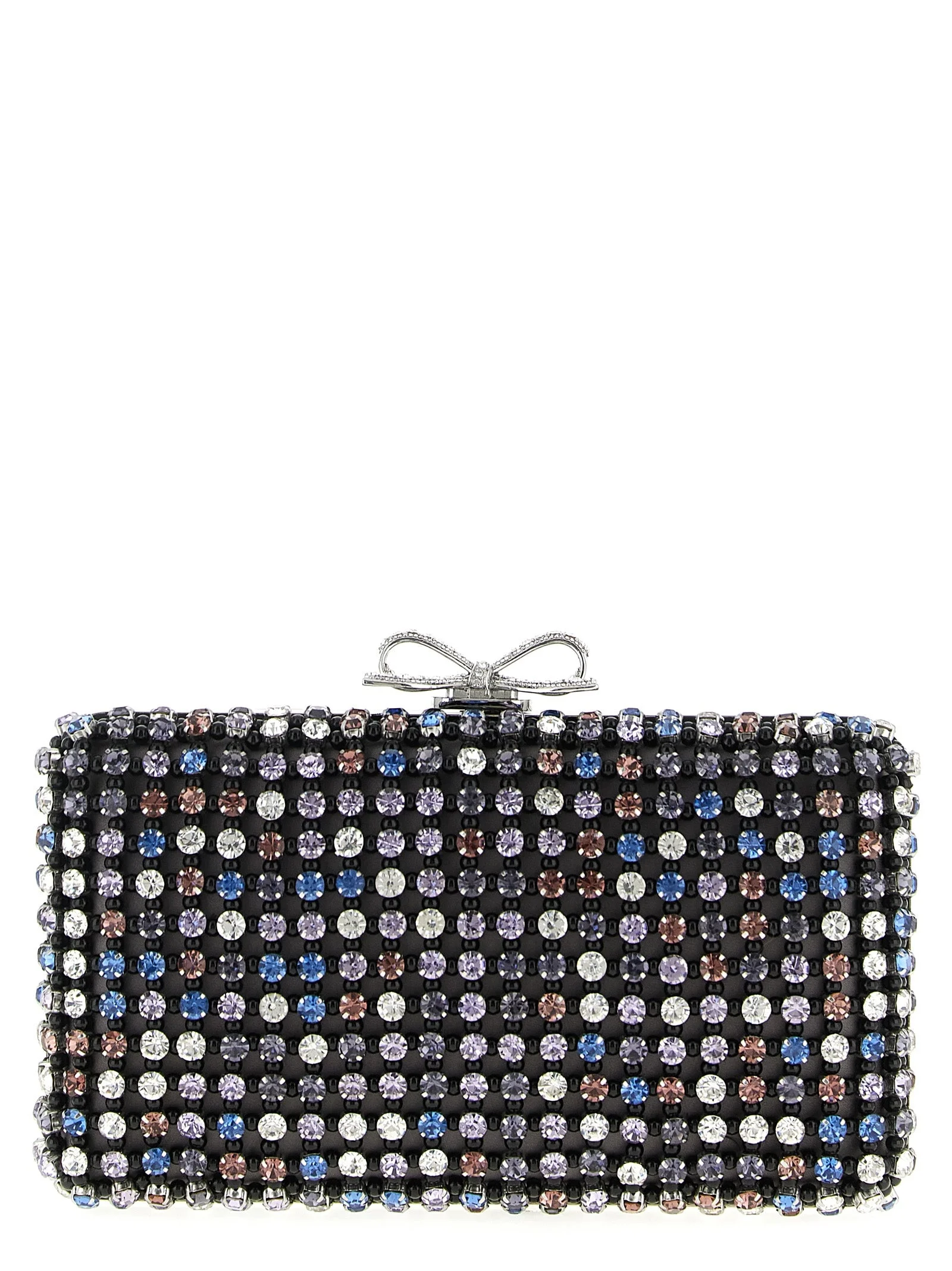 Multi Crystal Chainmail Clutch Multicolor - 1