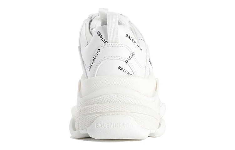 (WMNS) Balenciaga Triple S Sneaker 'All Over Logo - White' 524039W2FA19010 - 5