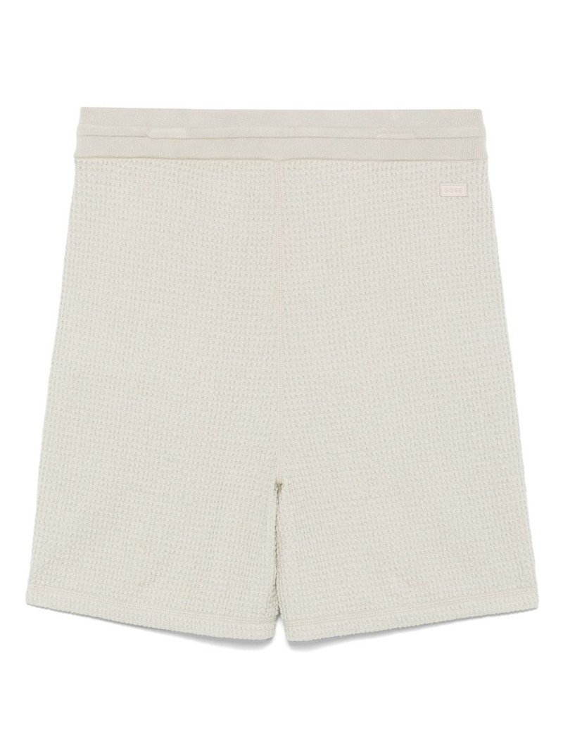 BOSS waffle-knit shorts outlook