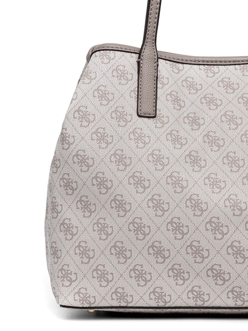 Victtoria monogram-pattern logo-plaque tote bag 4