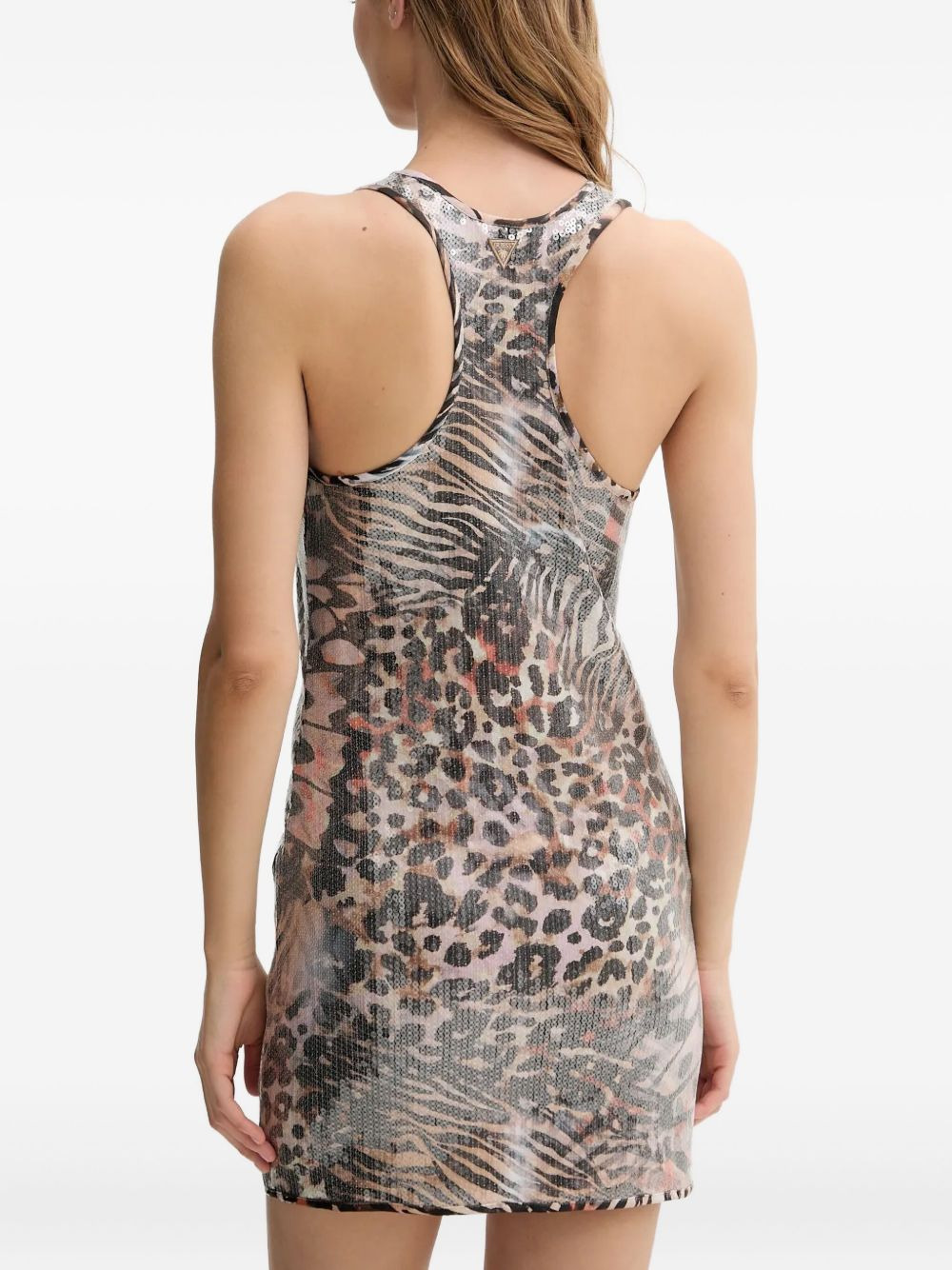 sequin animal-print dress - 2
