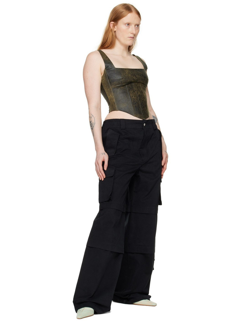 MISBHV SSENSE Exclusive Brown Faux-Leather Tank Top outlook