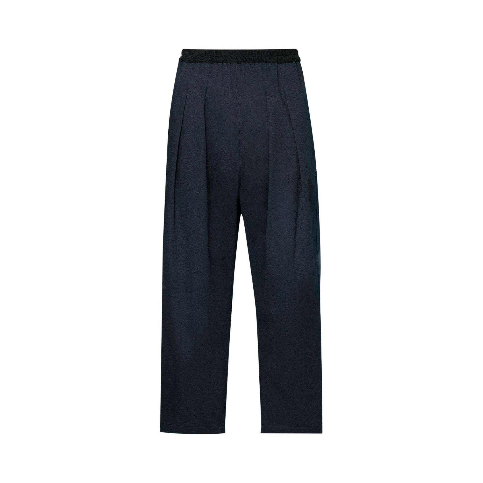 Maison Margiela Pleated Loose Fit Cropped Pants 'Dark Blue' - 1