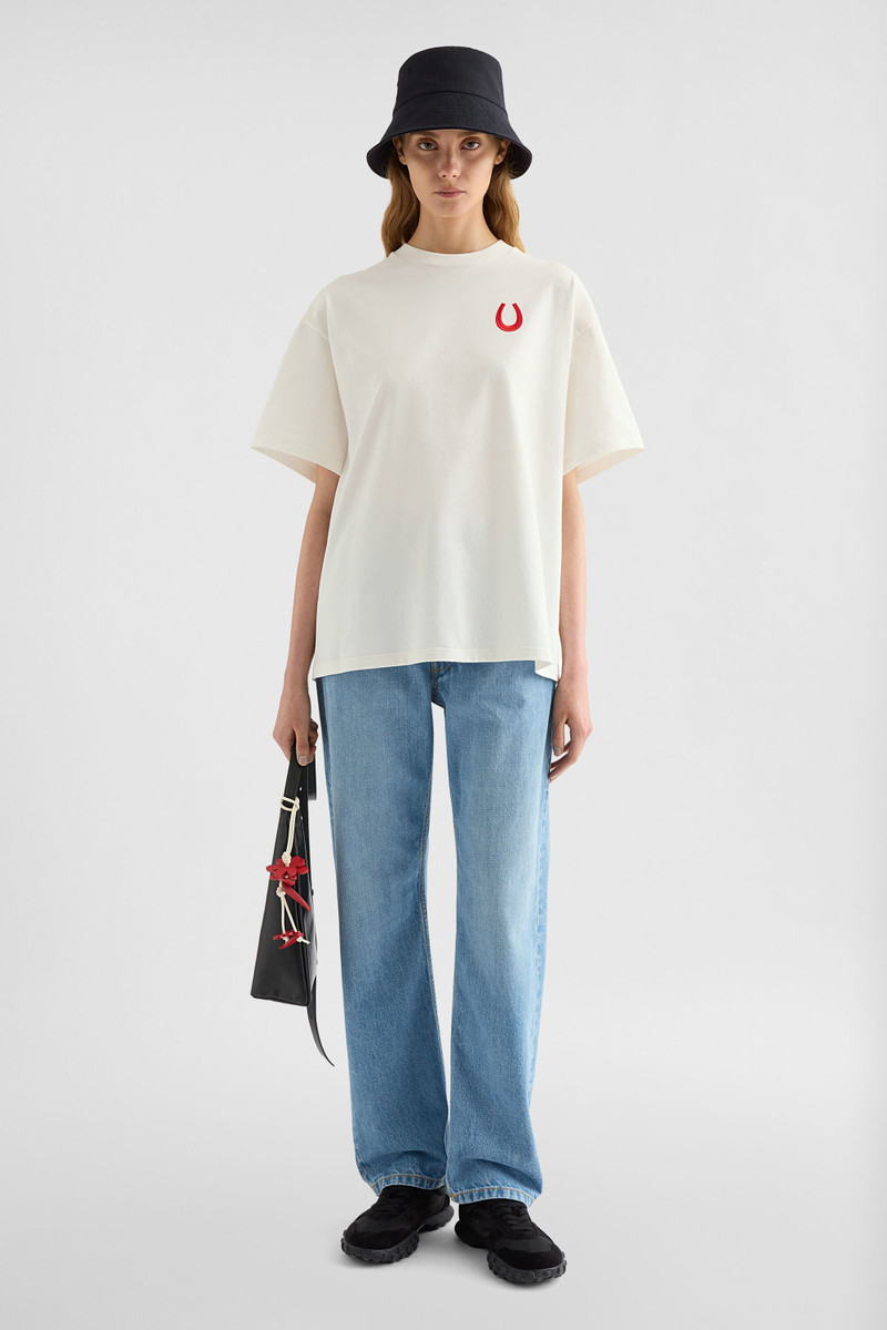 Jil Sander Horse Cotton Crew-Neck T-Shirt outlook