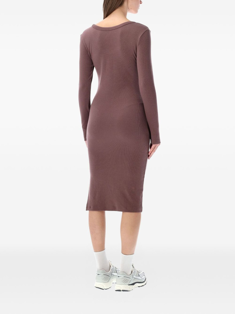 Nike long-sleeve ribbed midi dress outlook