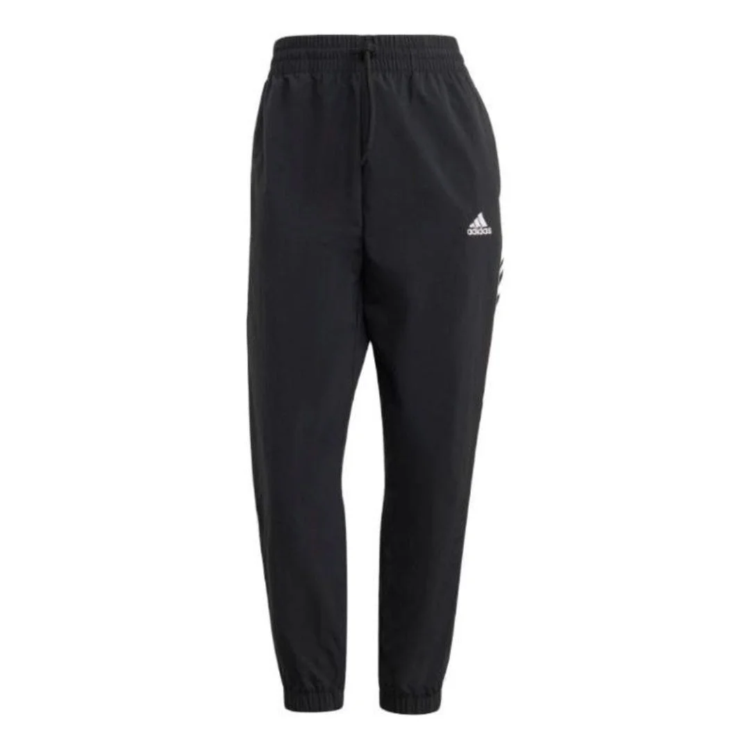 (WMNS) adidas Essentials 3-Stripes Woven 7/8 Pants Asia Sizing 'Black' HT3398 - 1