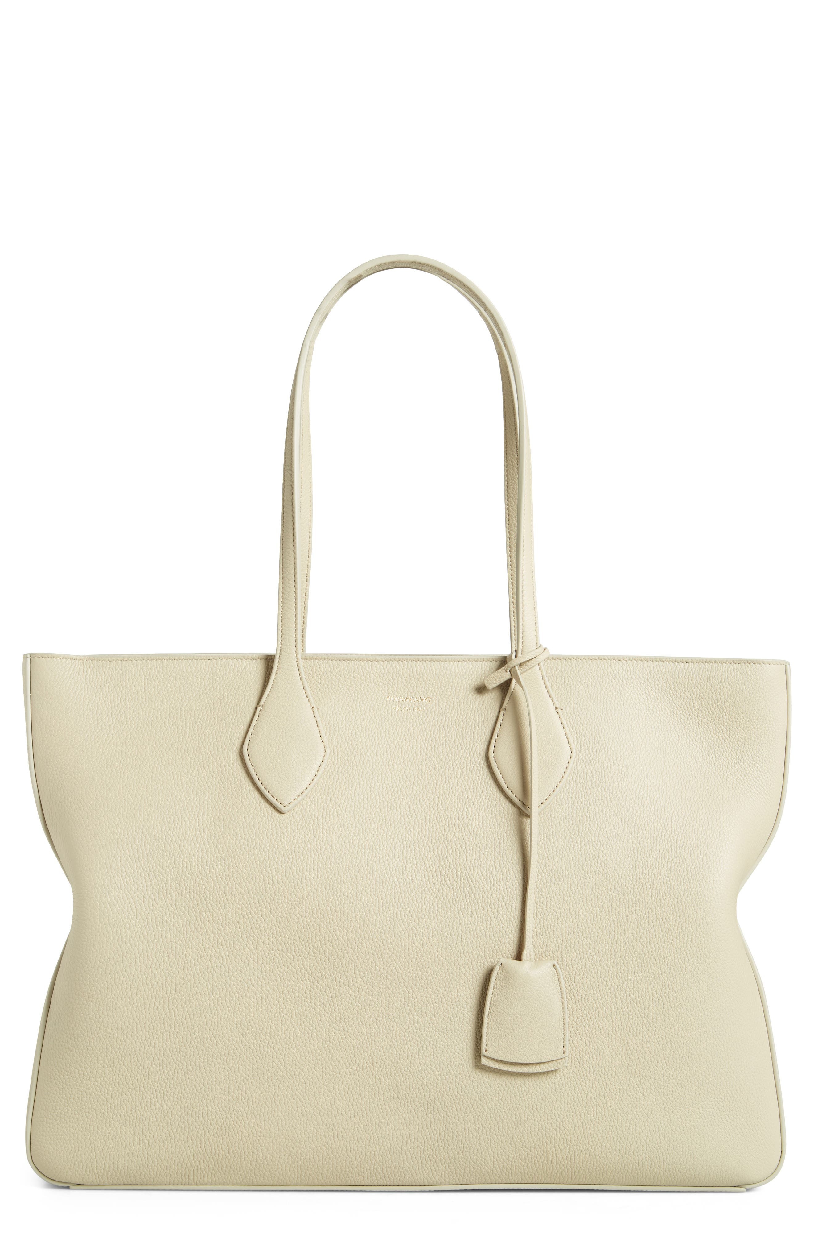 FERRAGAMO Medium Star Leather Tote in Stone at Nordstrom - 1