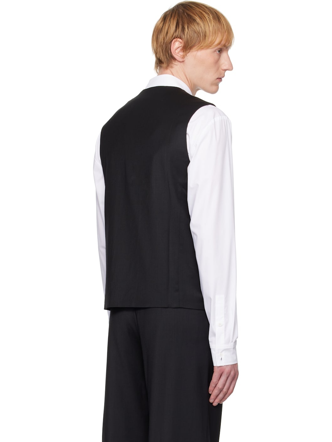 Black Ferro Tailored Vest - 3