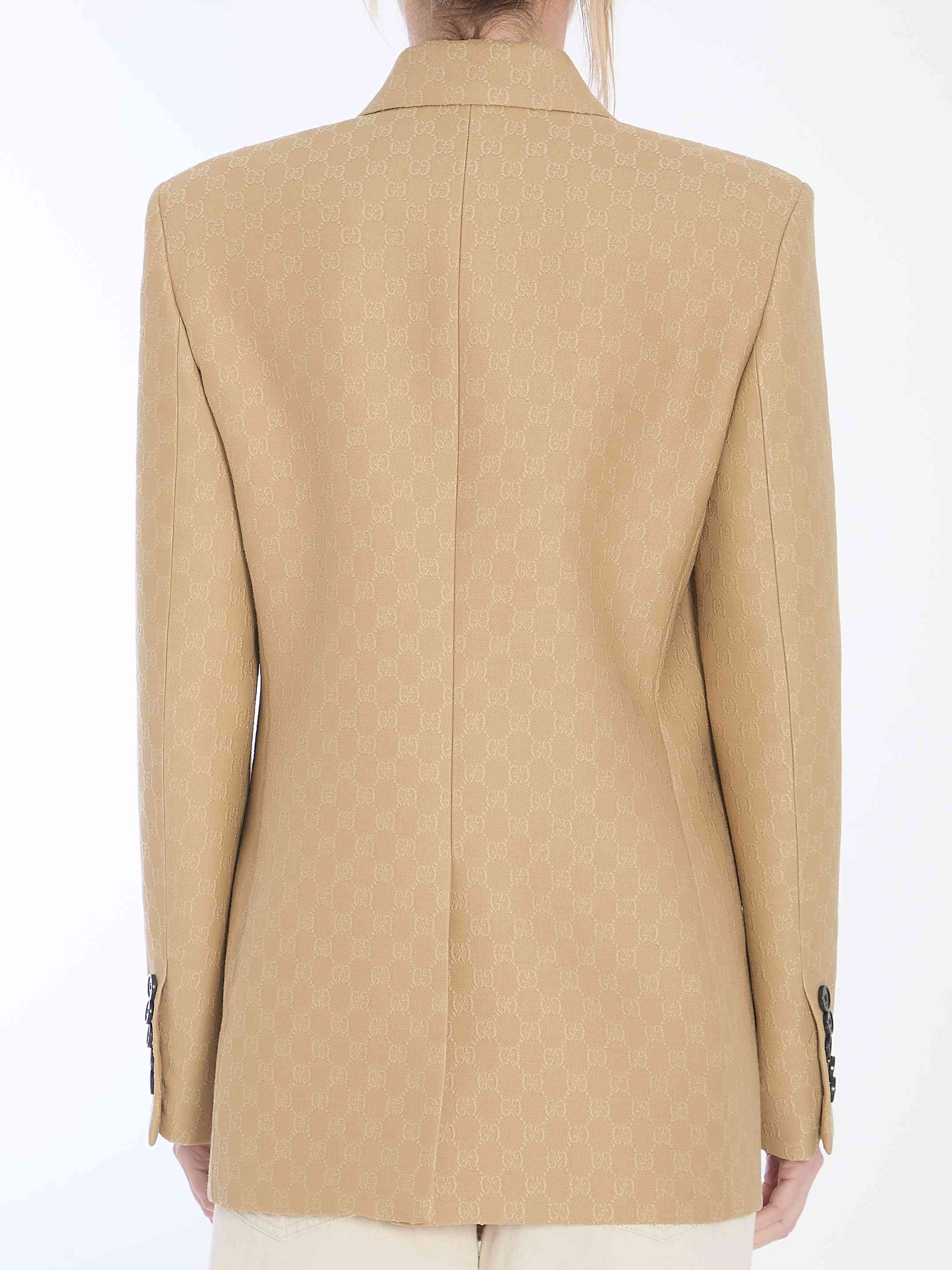 Gucci Women Wool And Silk Double-Breasted Jacket - 4
