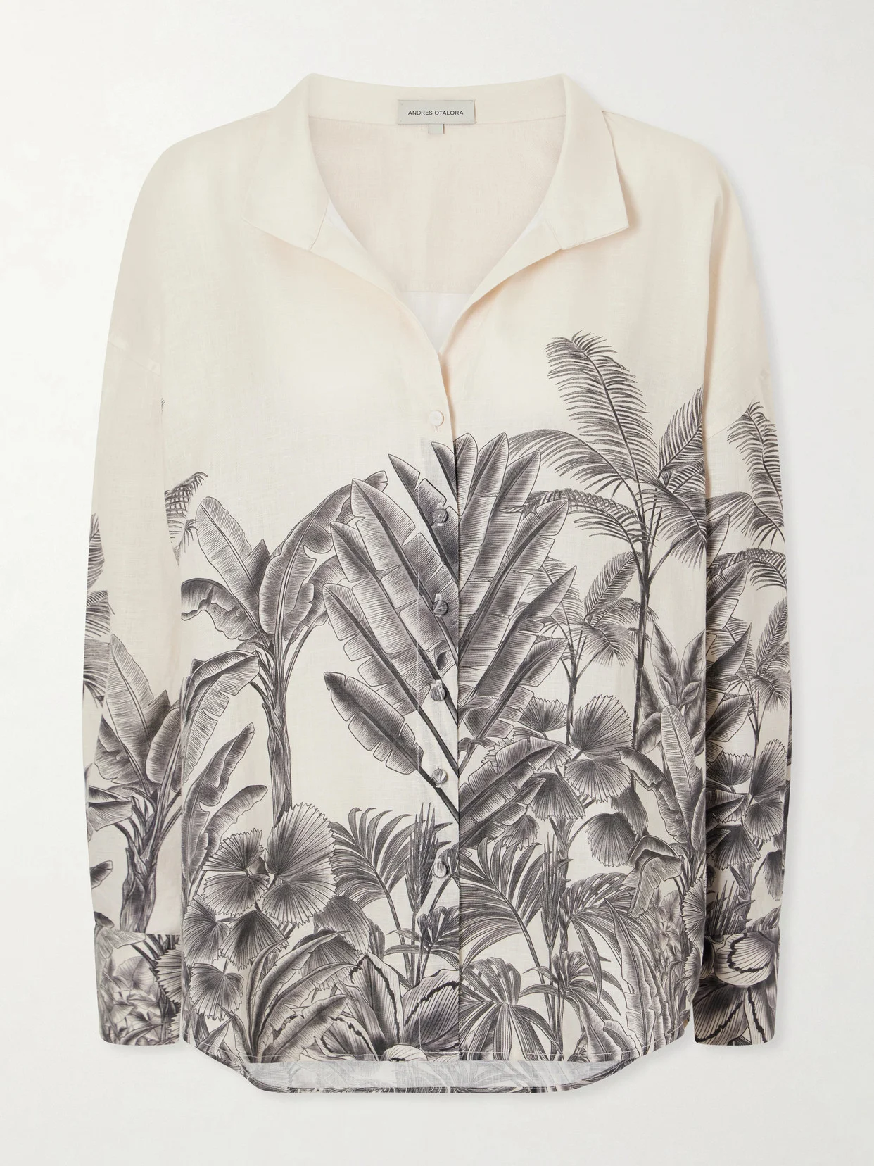 Cielos Lejanos Printed Linen Shirt - 1