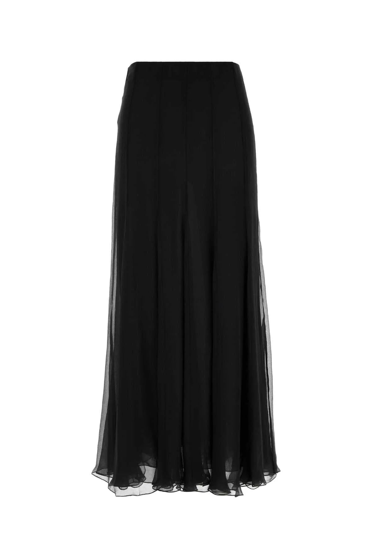 Chloe Women Black Chiffon Skirt - 1