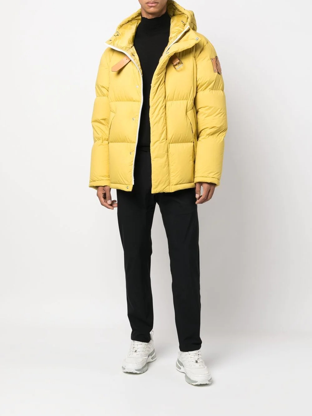 padded hooded down coat - 2