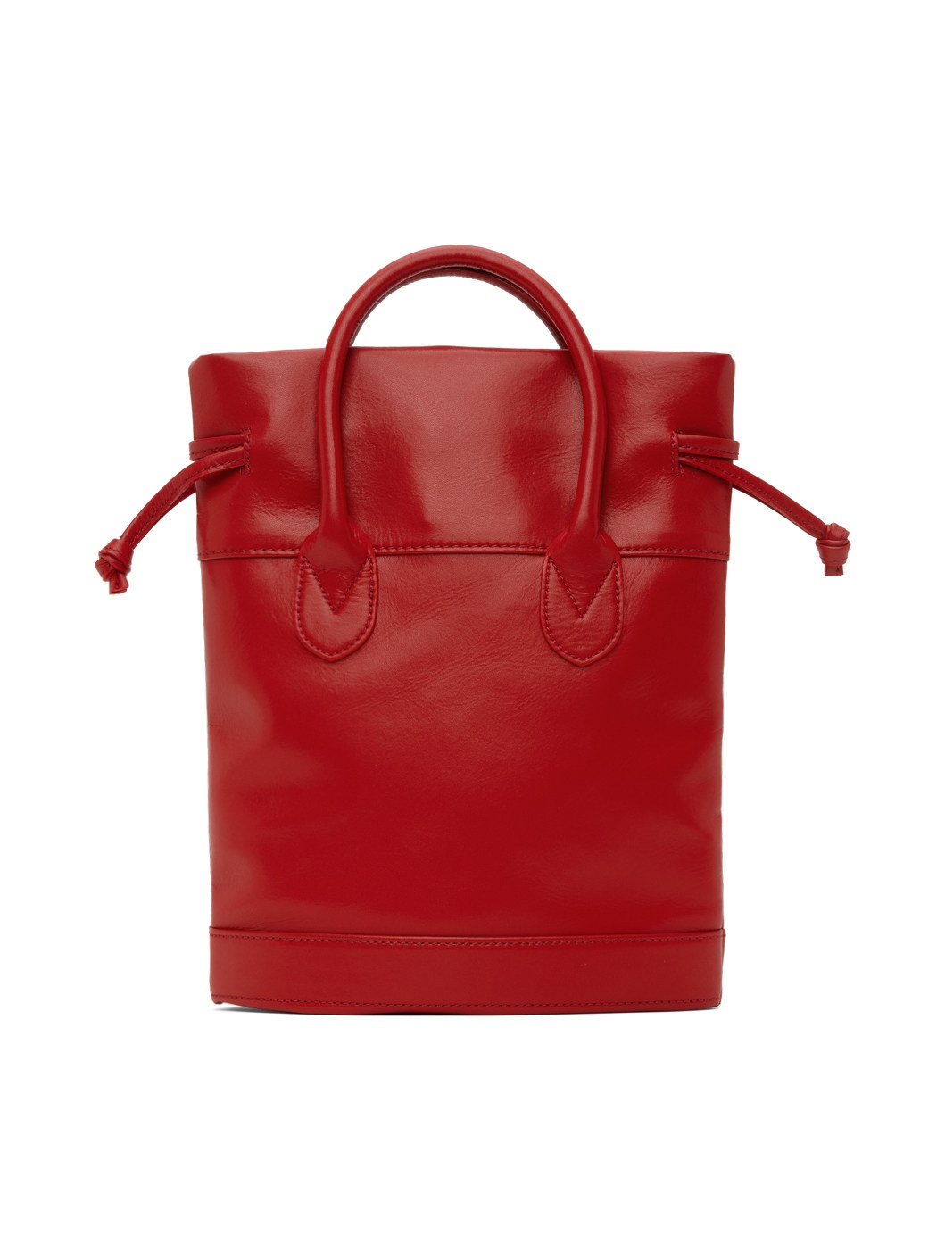 Comme des Garçons Comme des Garçons Red Drawstring Bag | ssense 