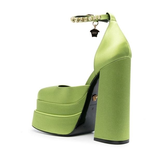 Green Aevitas Medusa Pumps - 3