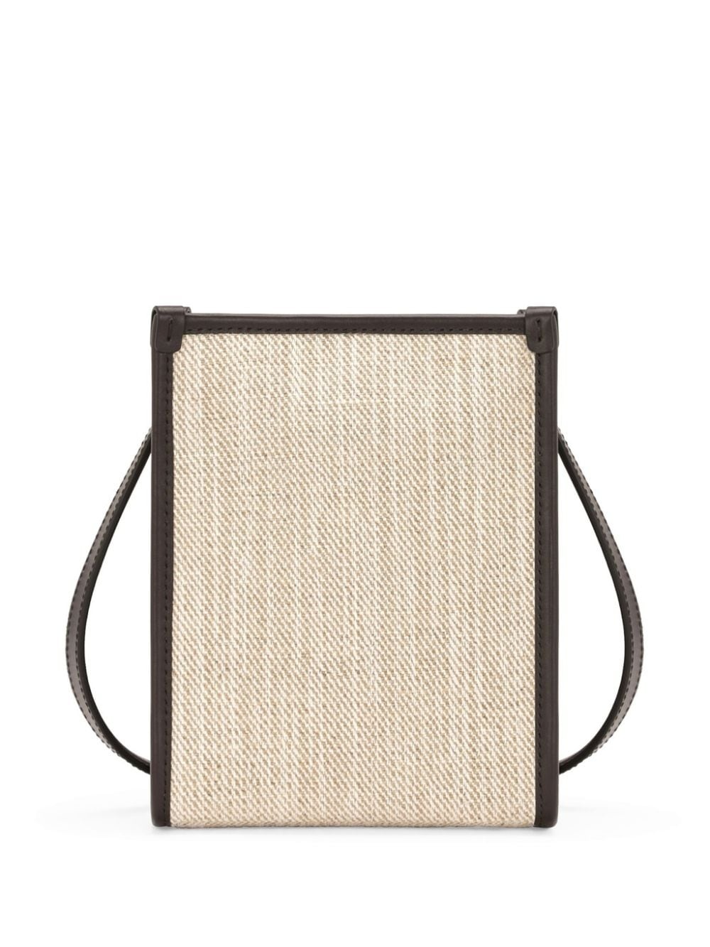 small logo-embroidered canvas shoulder bag - 3