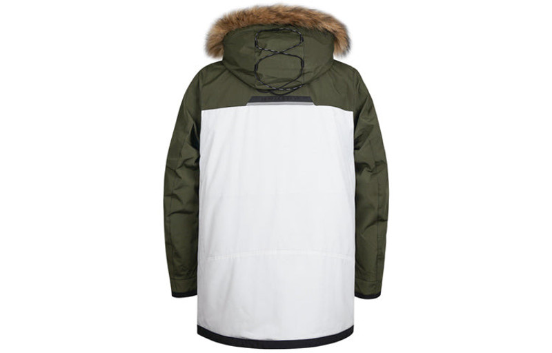 New Balance New Balance Winter Down Snow Parka Jacket 'White Green Black' NP94N011-KH outlook