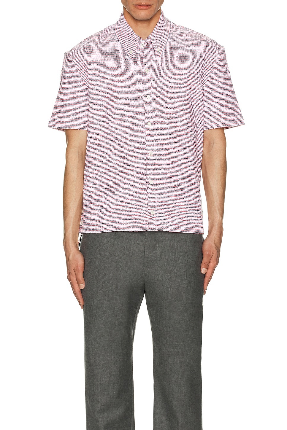 Short Sleeve Button Down Shirt - 4