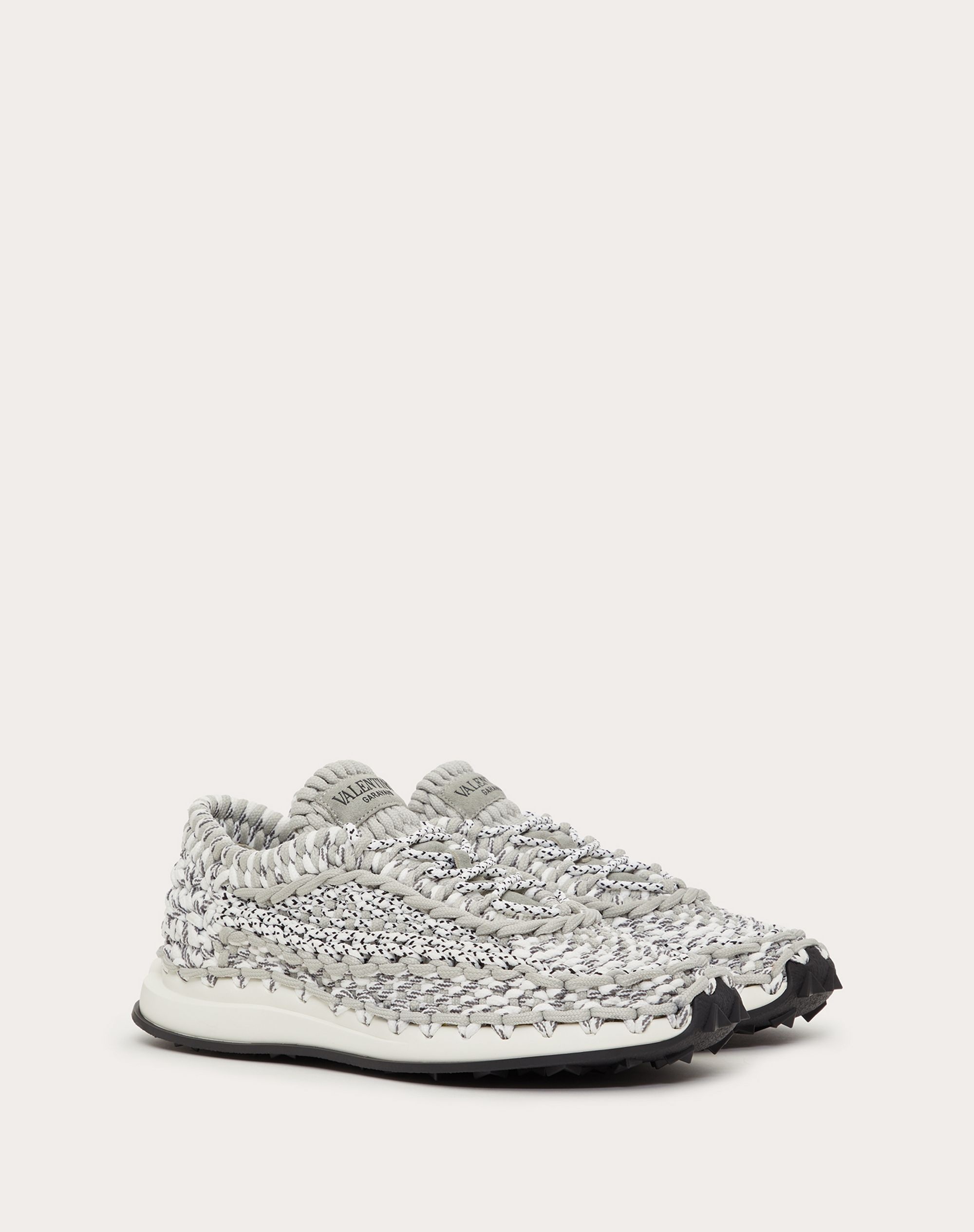 Valentino Garavani Crochet Sneakers in fabric - 2