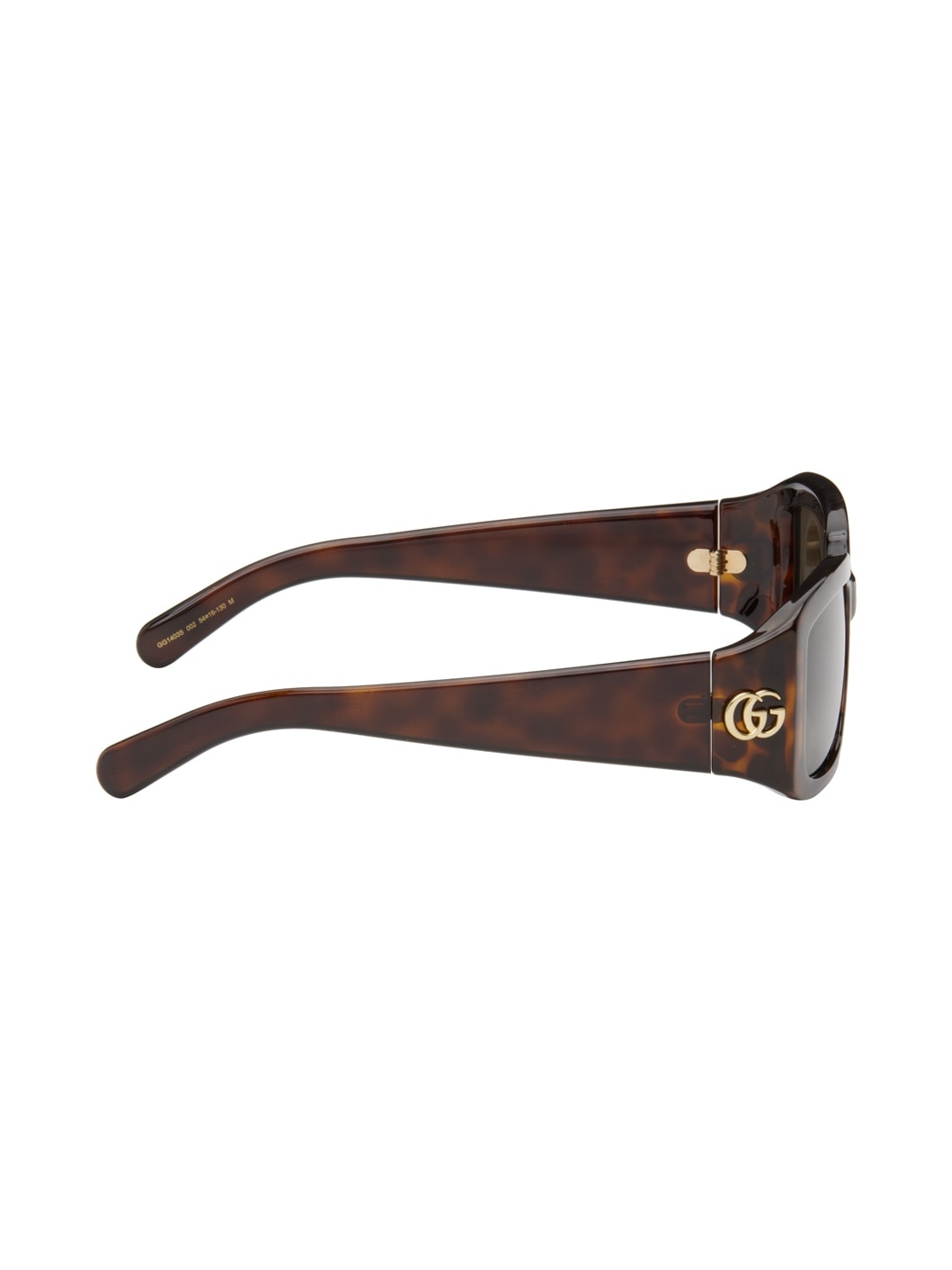 Tortoiseshell Rectangular Sunglasses - 2