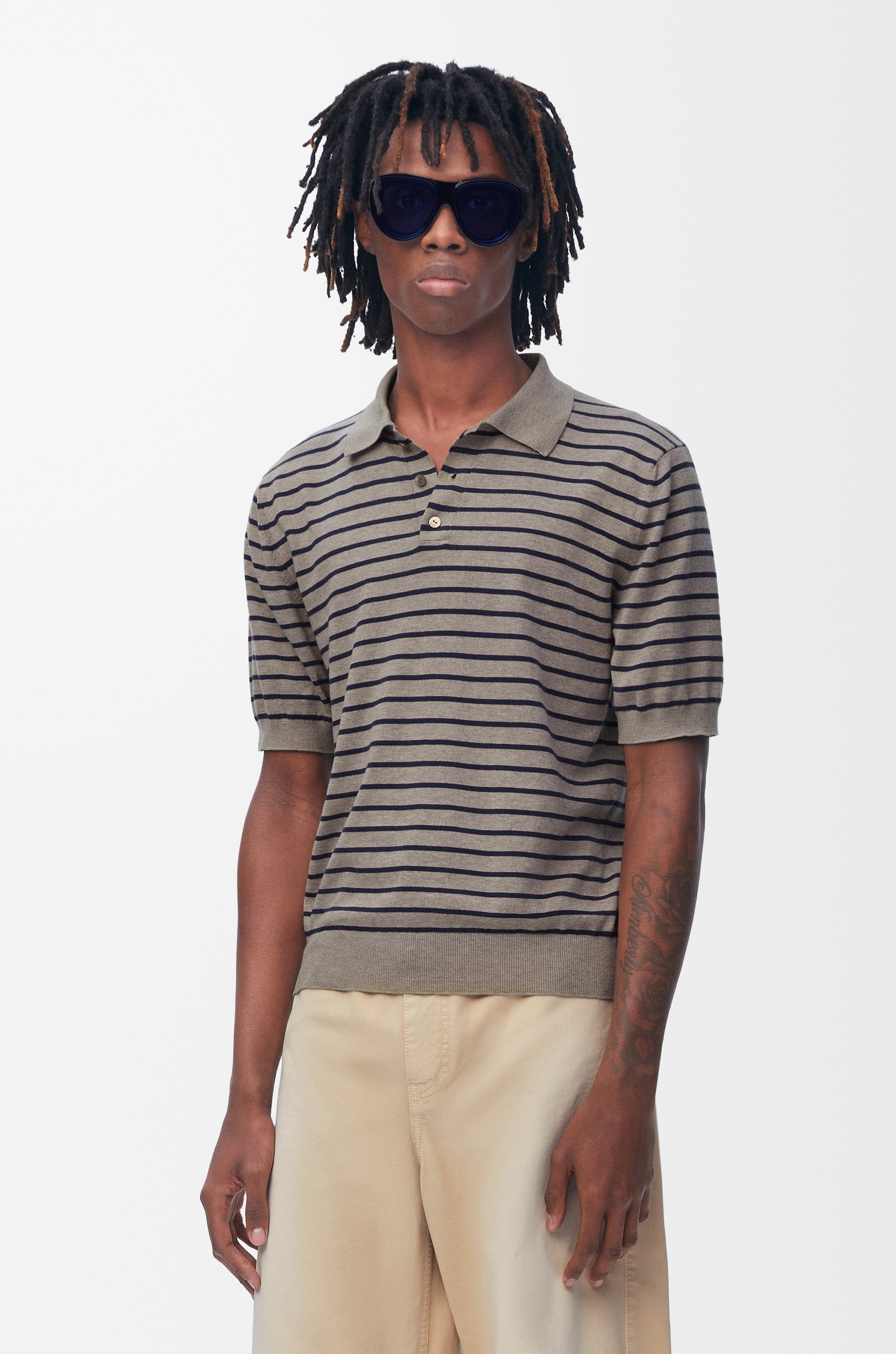 Polo sweater in cotton - 3