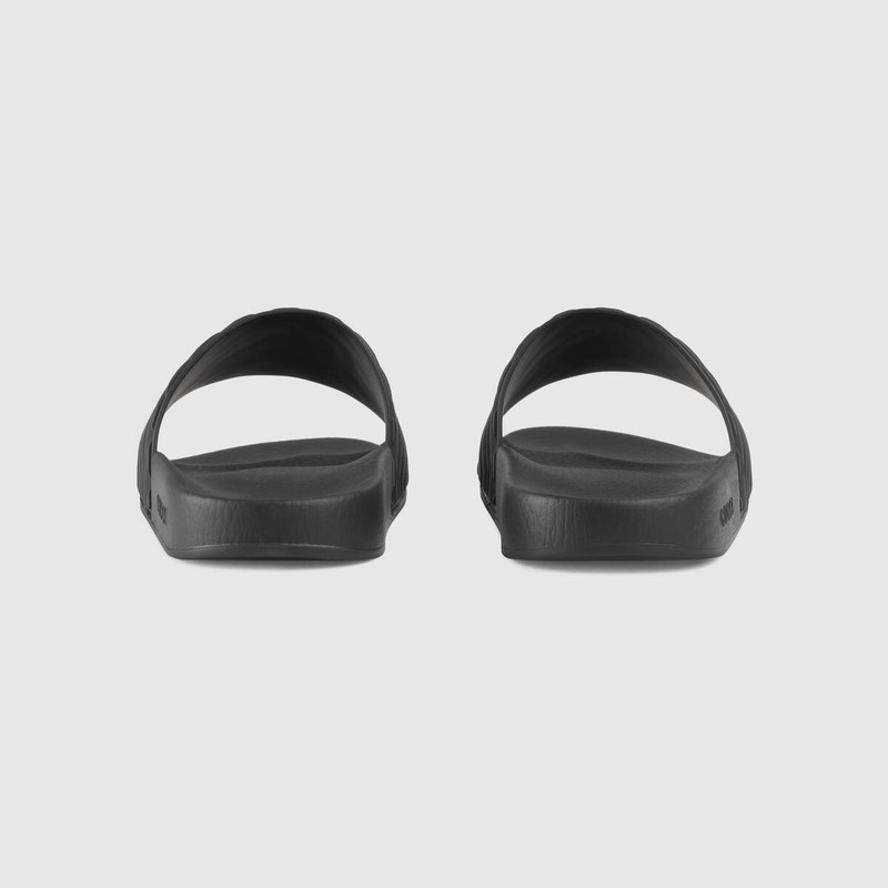 GUCCI Men's matelassé rubber slide outlook