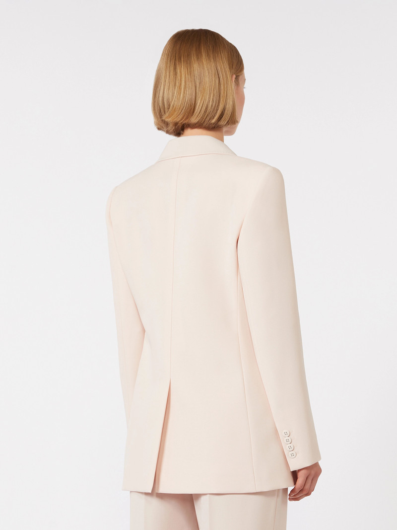 GREMBO Fitted wool crepe blazer - PINK 4