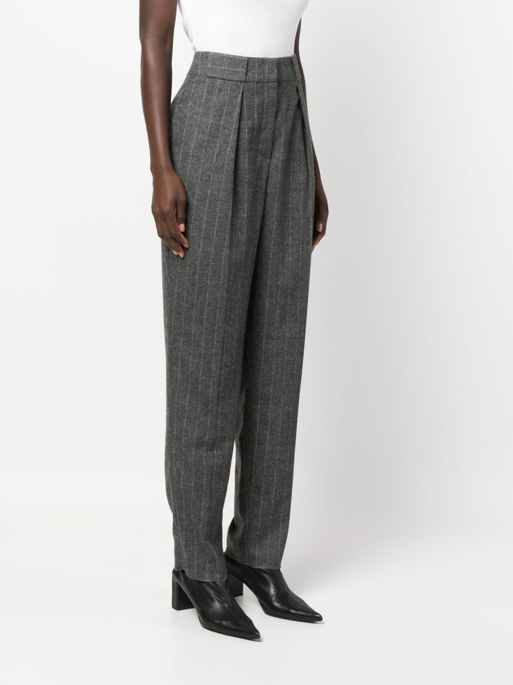 pinstripe-pattern tailored trousers - 3