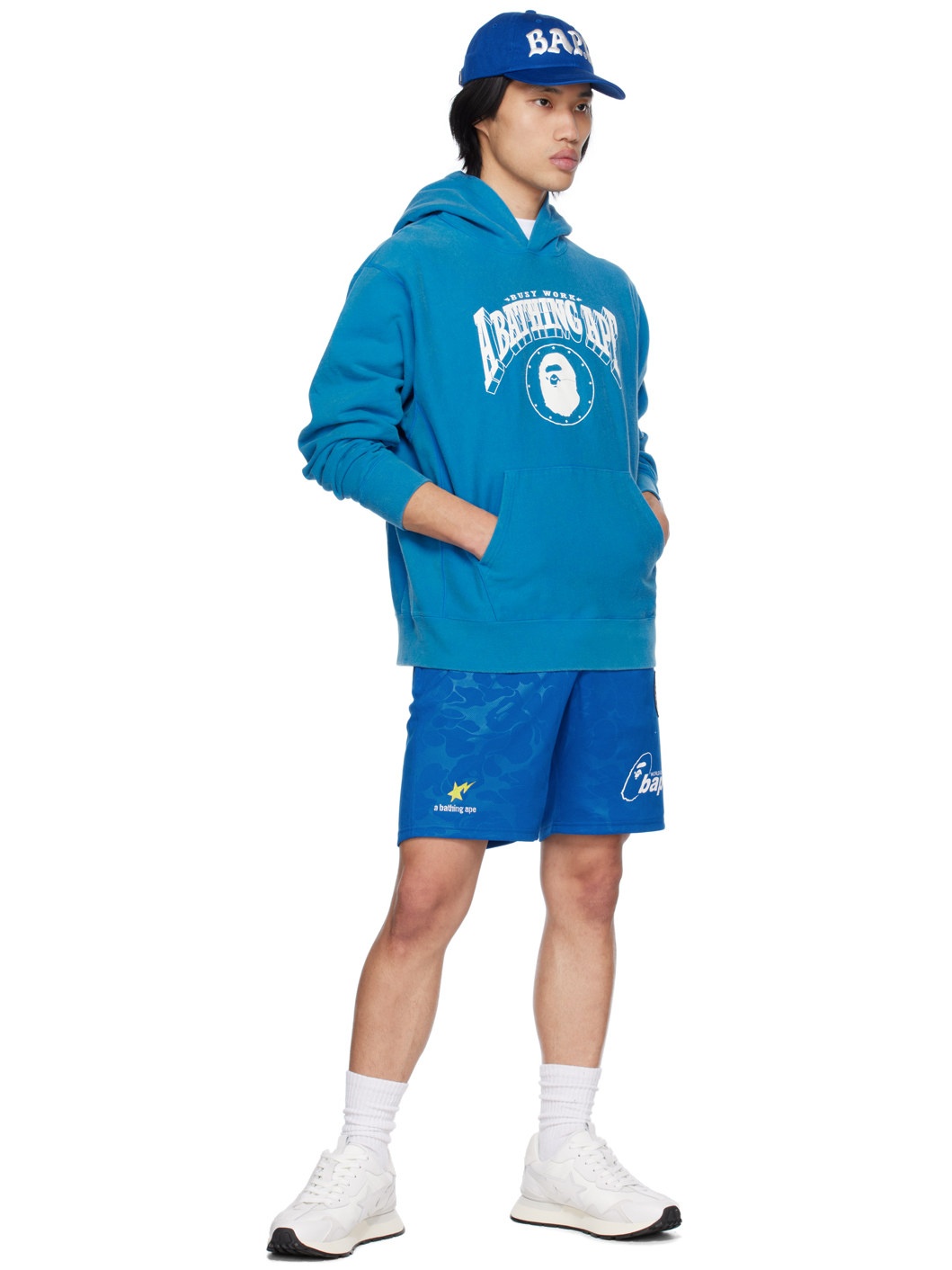 Blue Washed Hoodie - 4