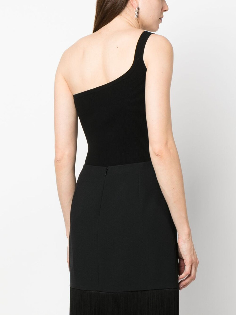 one-shoulder ribbed-knit bodysuit 4