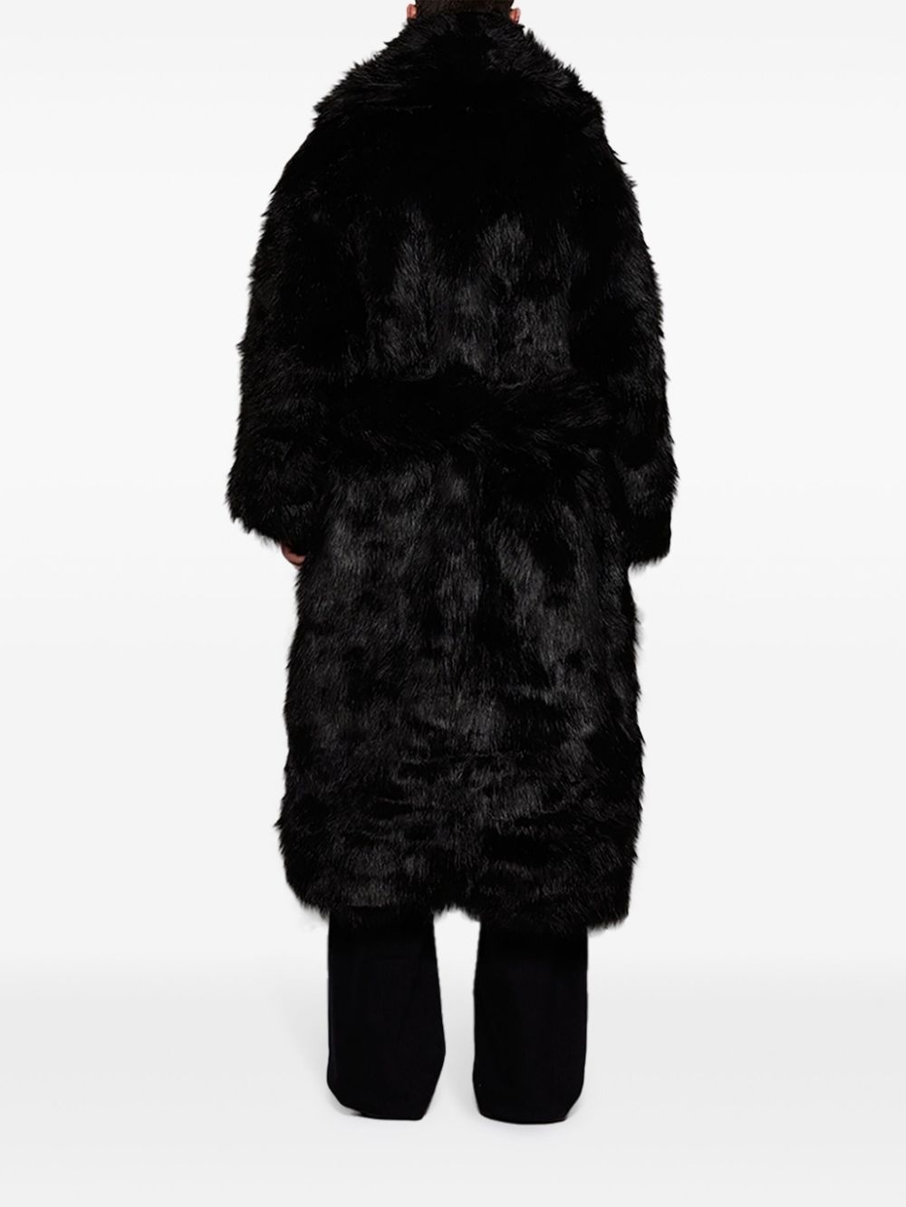 faux fur oversized coat - 4