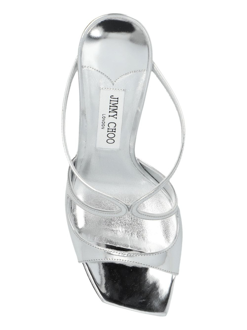 95mm Anise metallic leather mules 6