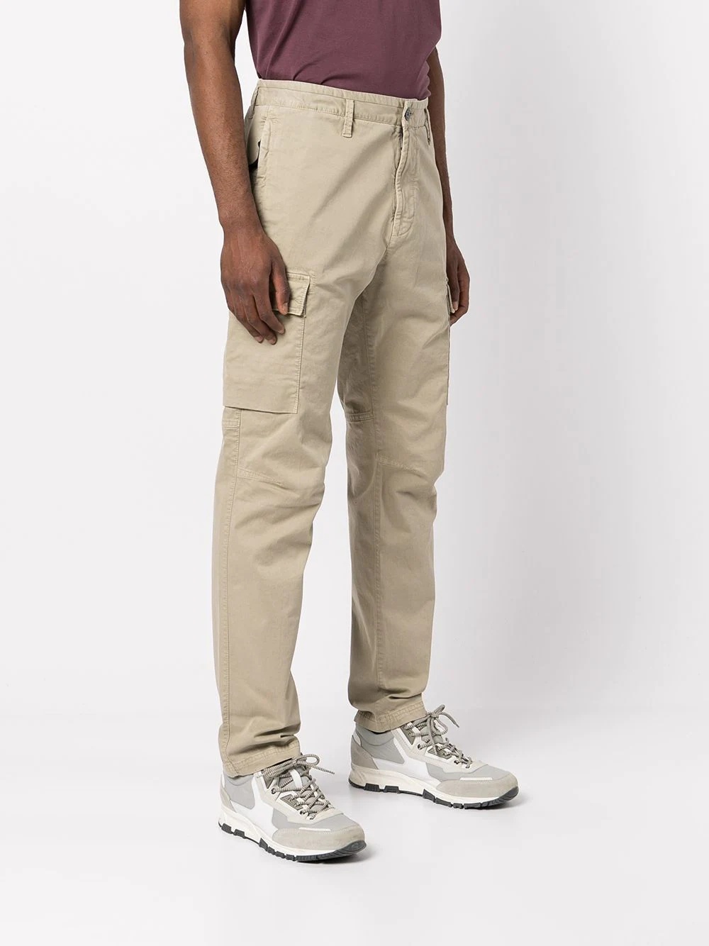 Compass-patch cargo trousers - 3