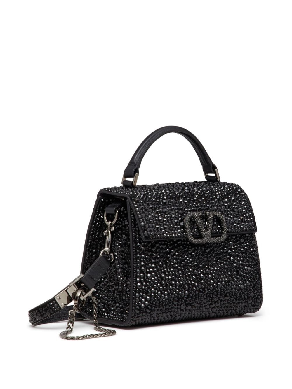 VSling crystal-embellished leather tote bag - 3