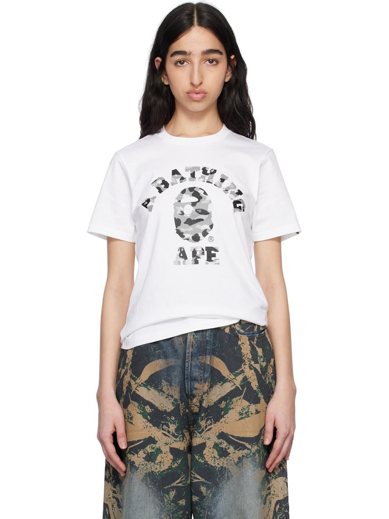 White 1st Camo College T-shirt 1