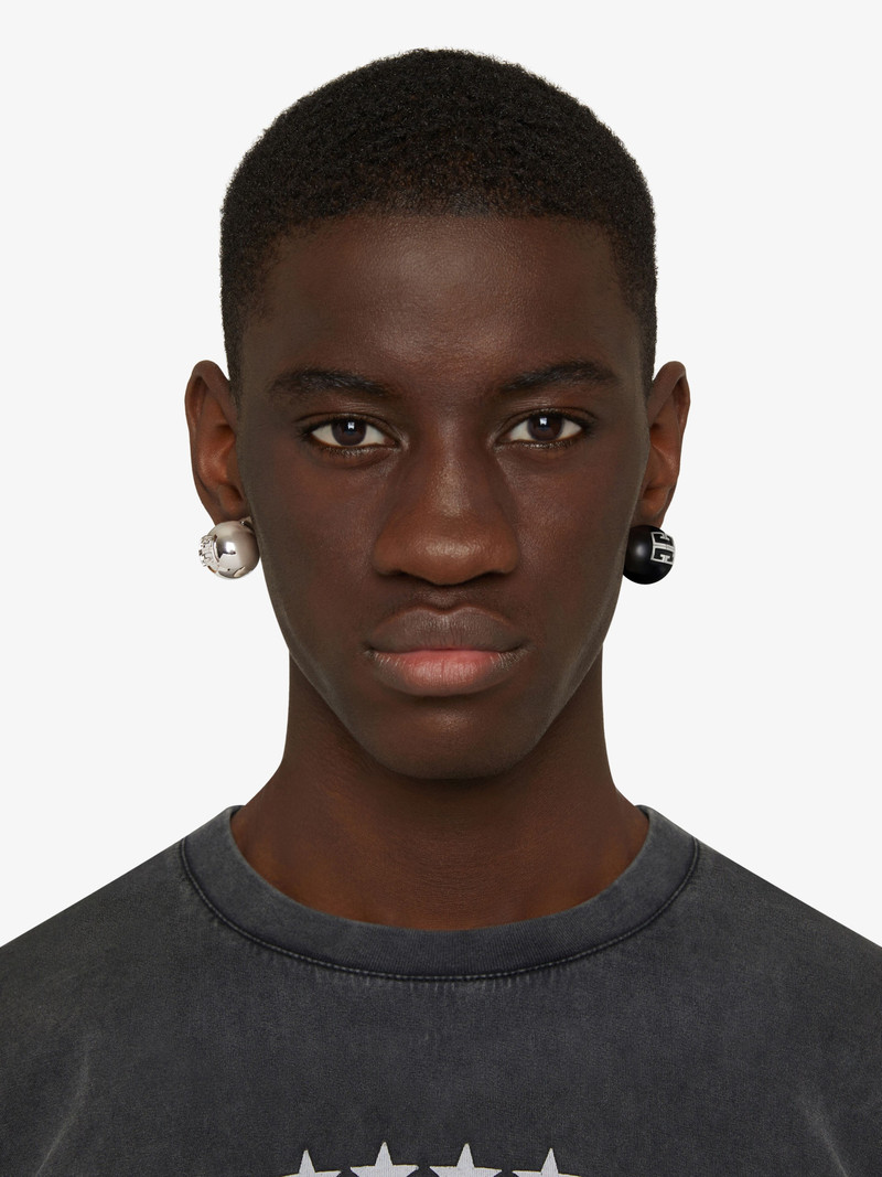 4G PEARL ASYMMETRICAL EARRINGS 4