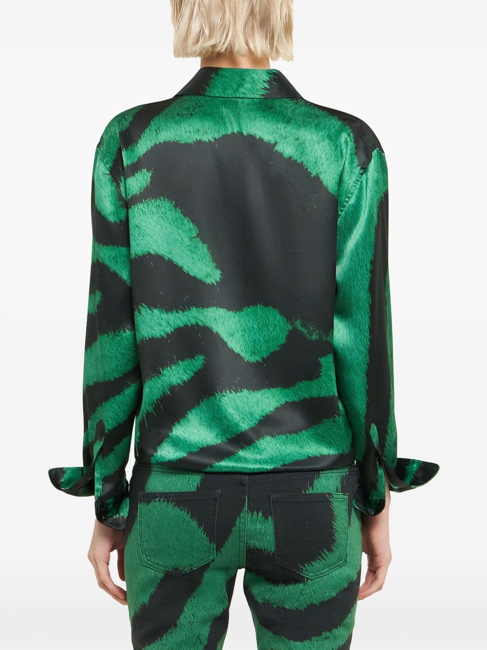 zebra-print shirt - 3