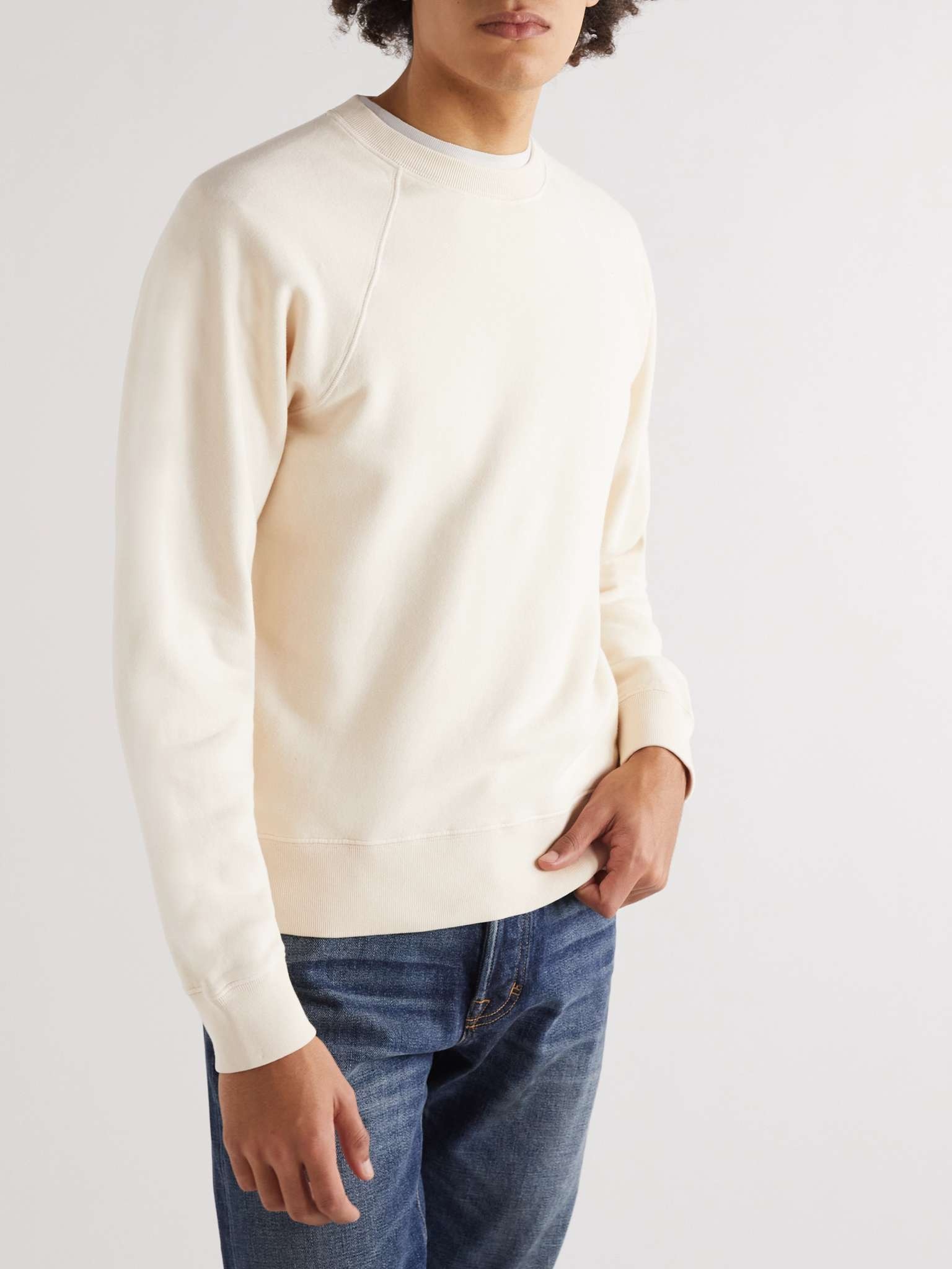 Garment-Dyed Cotton-Jersey Sweatshirt - 4