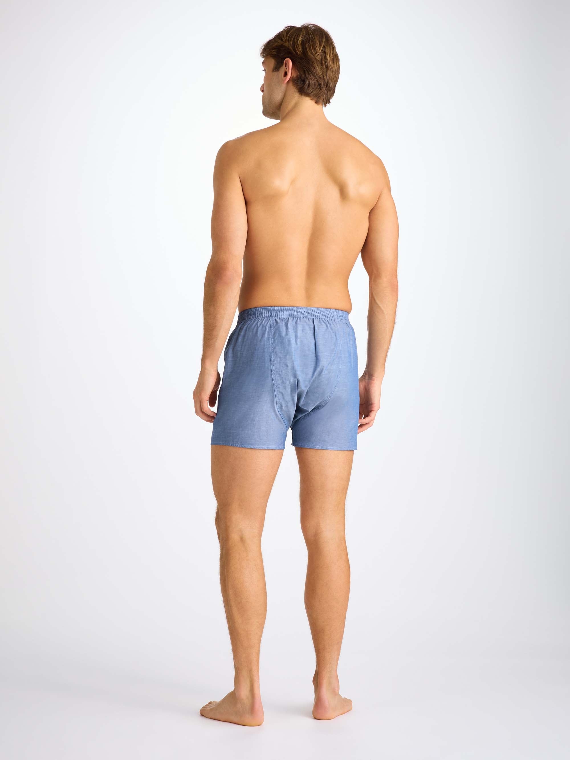 Men's Classic Fit Boxers Amalfi Cotton Batiste Denim - 5