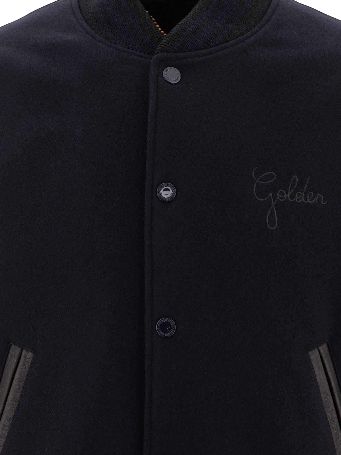 Golden Goose Wool And Leather Bomber Jacket - 3