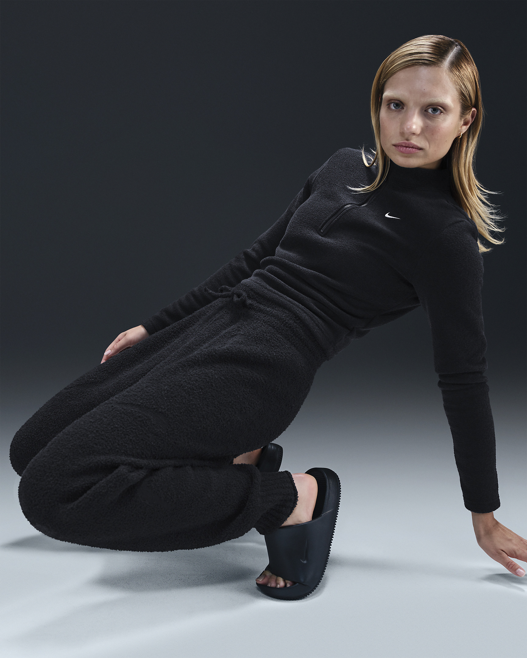 Nike Sportswear Phoenix Cozy Bouclé Women's High-Waisted Oversized Knit Pants - 2