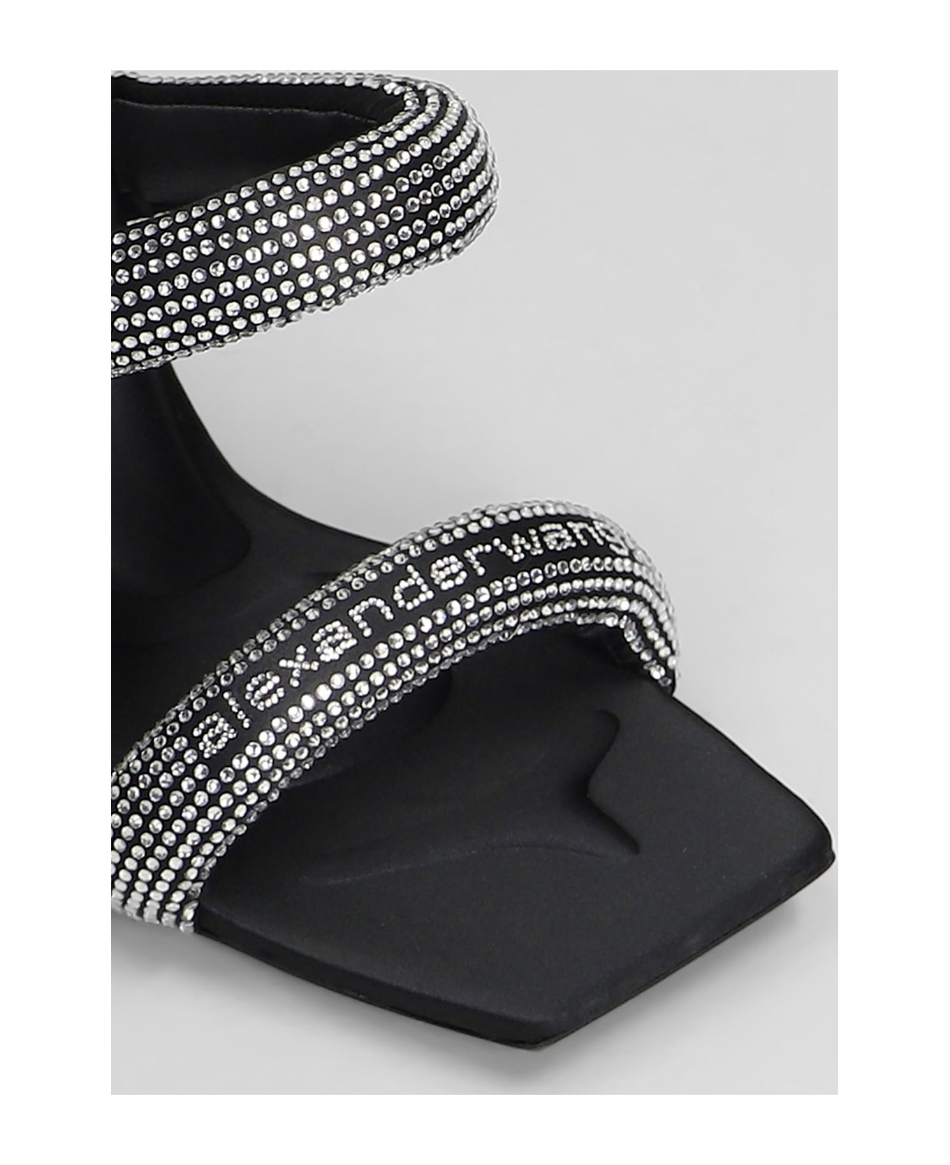 Julie Tubular Sandals In Black Nylon - 5