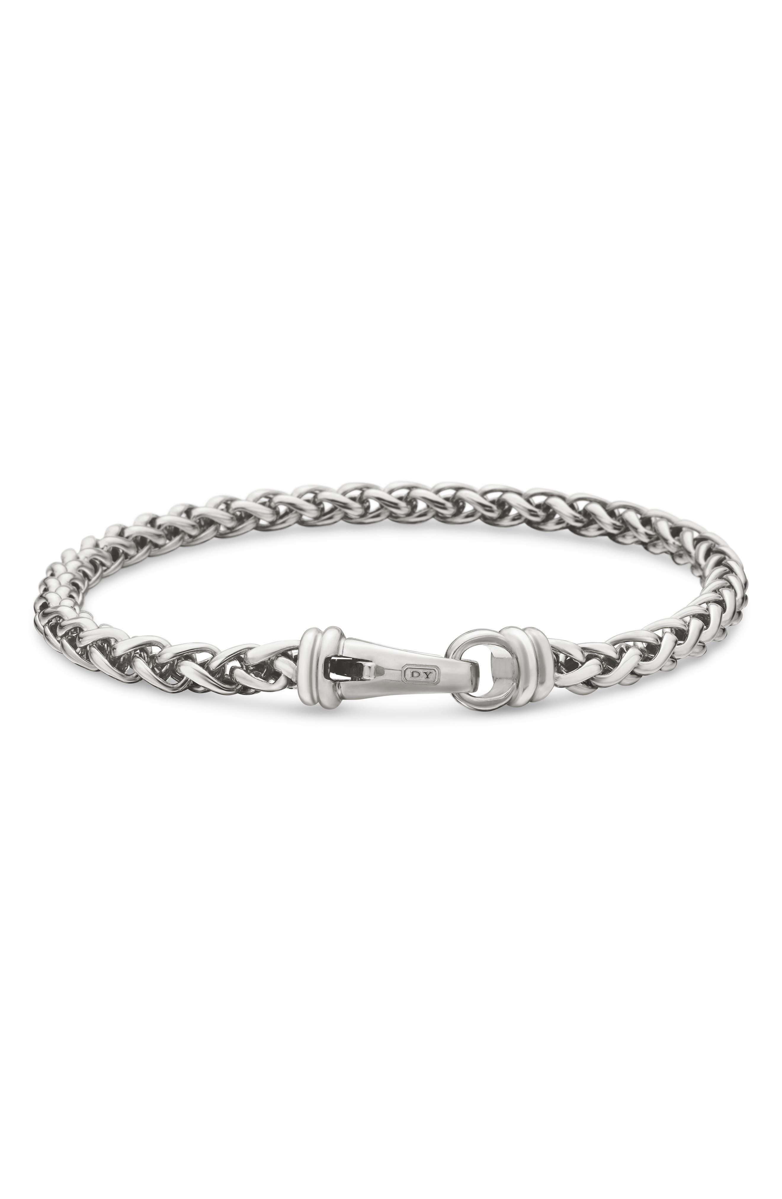 David Yurman Wheat Chain Bracelet in Sterling Silver, 4mm at Nordstrom - 6