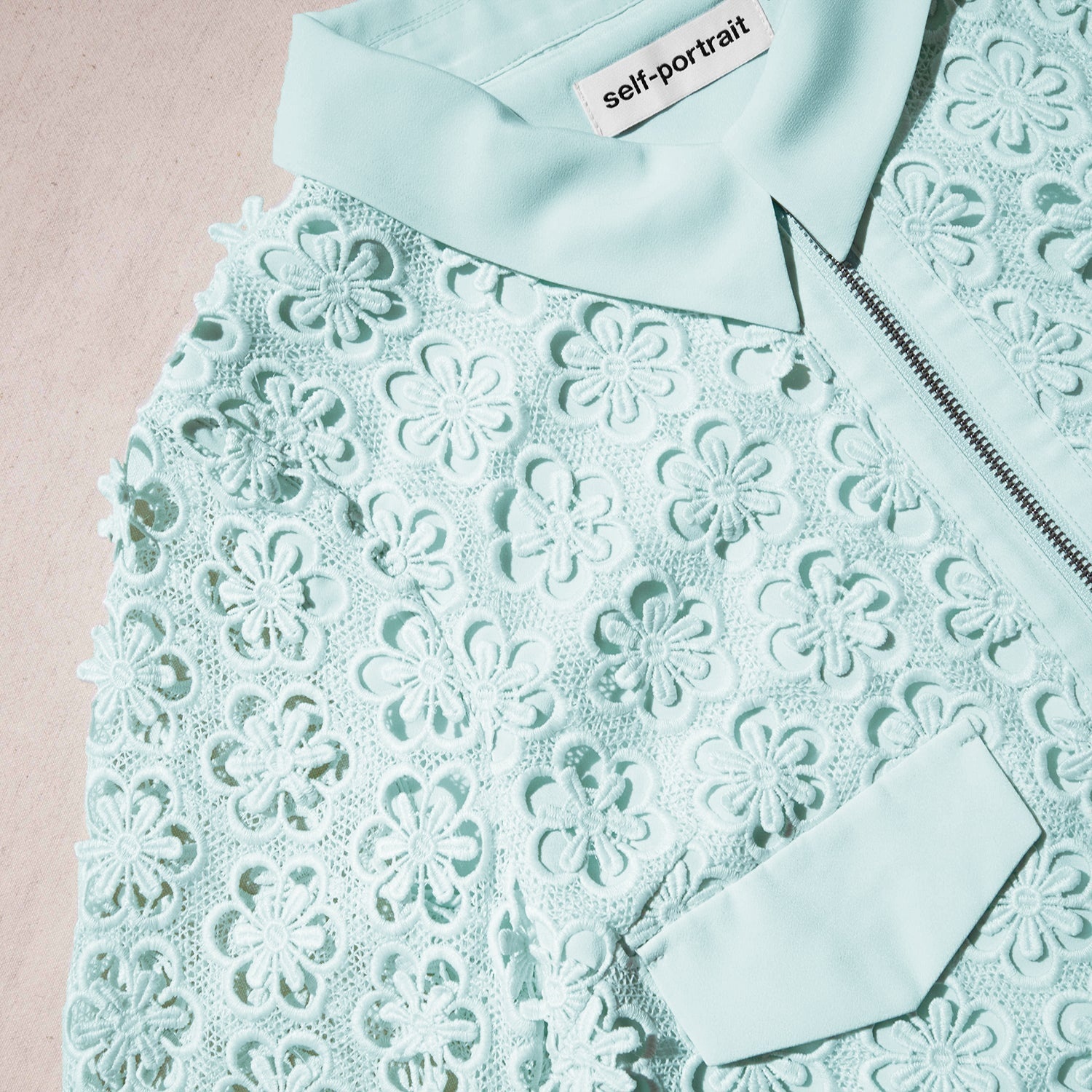 Blue Daisy Guipure Jacket - 4