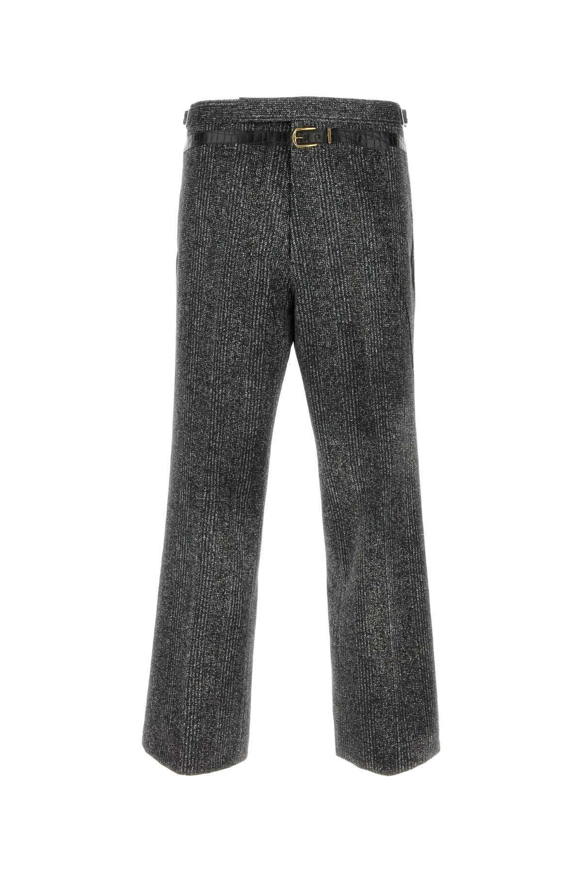 Prada Men Multicolor Tweed Pant - 1