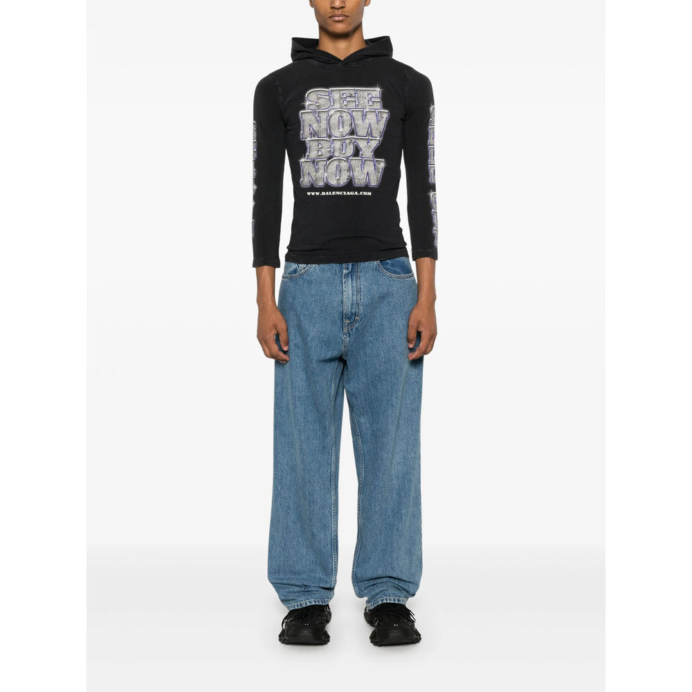 Balenciaga Black T-Shirts & Vests - T-Shirts Men - 2