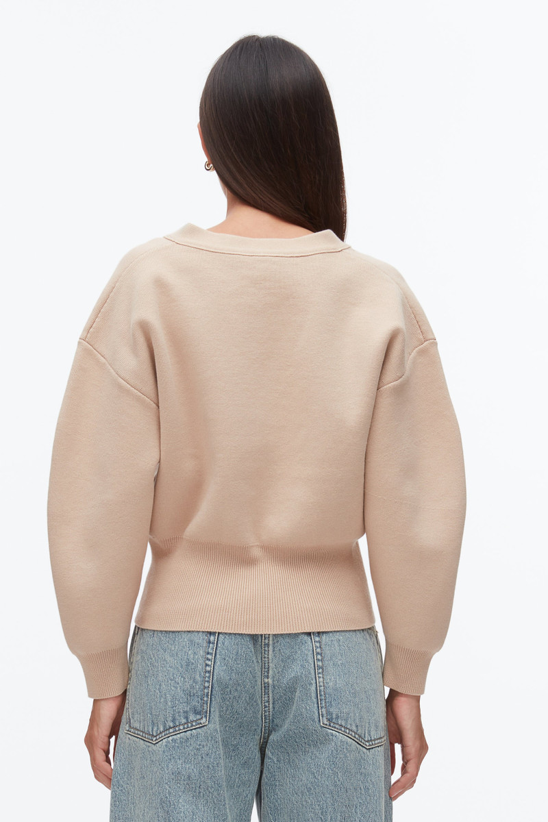 Round Sleeve Zip Cardigan 5