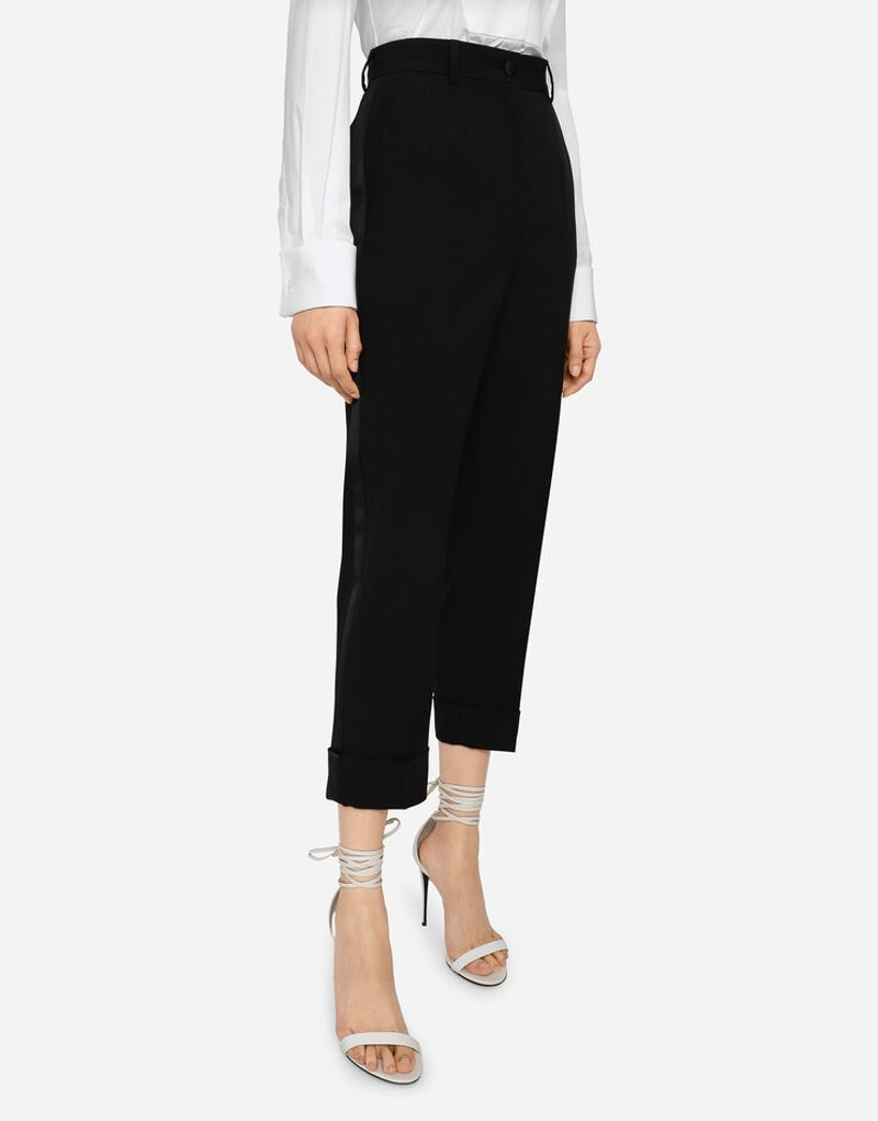 Woolen pants with turn-ups 4