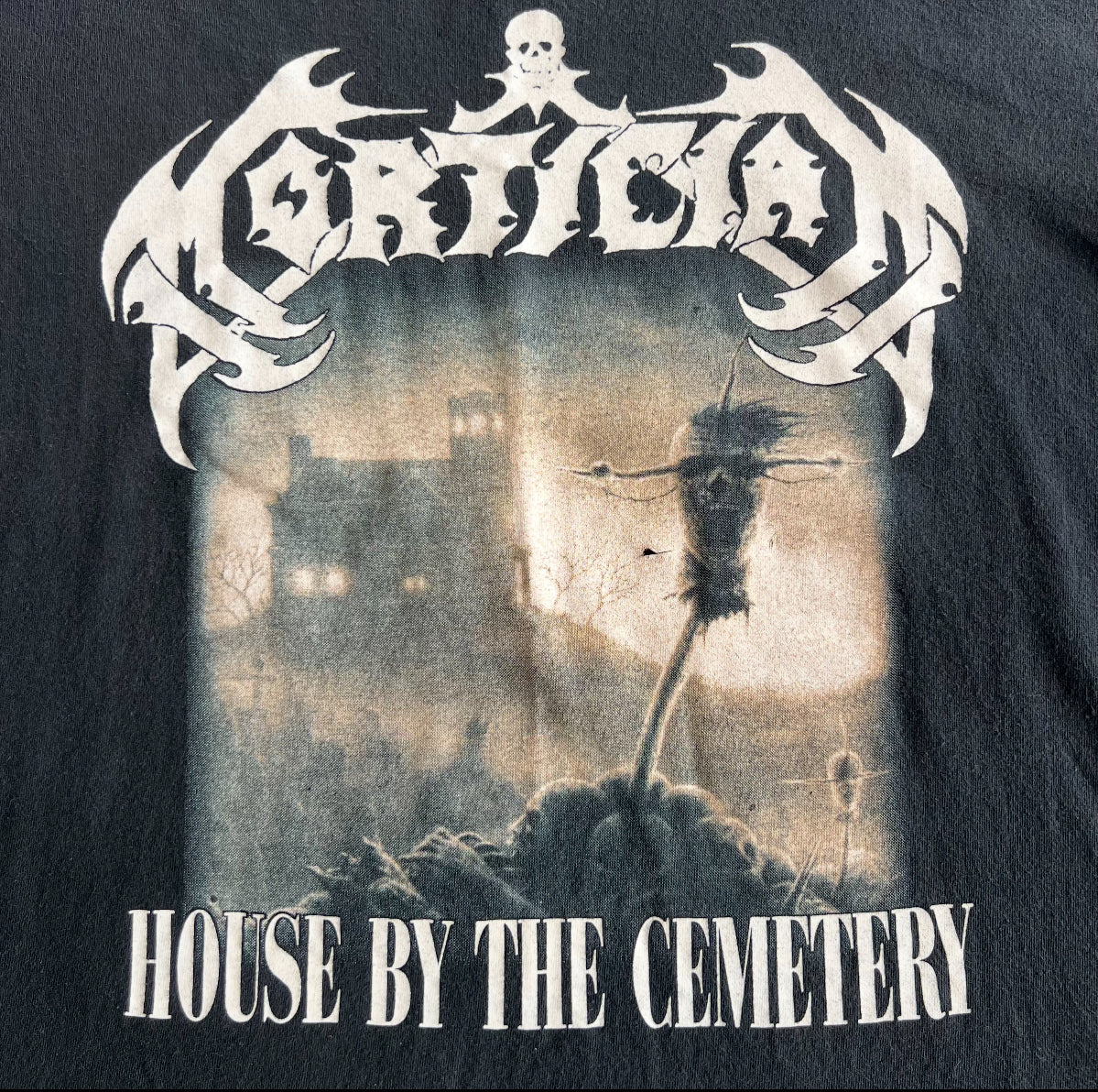 Final Blow - Vintage Mortician "House By The Cemetery" Long Sleeve T-Shirt SZ XL - 2
