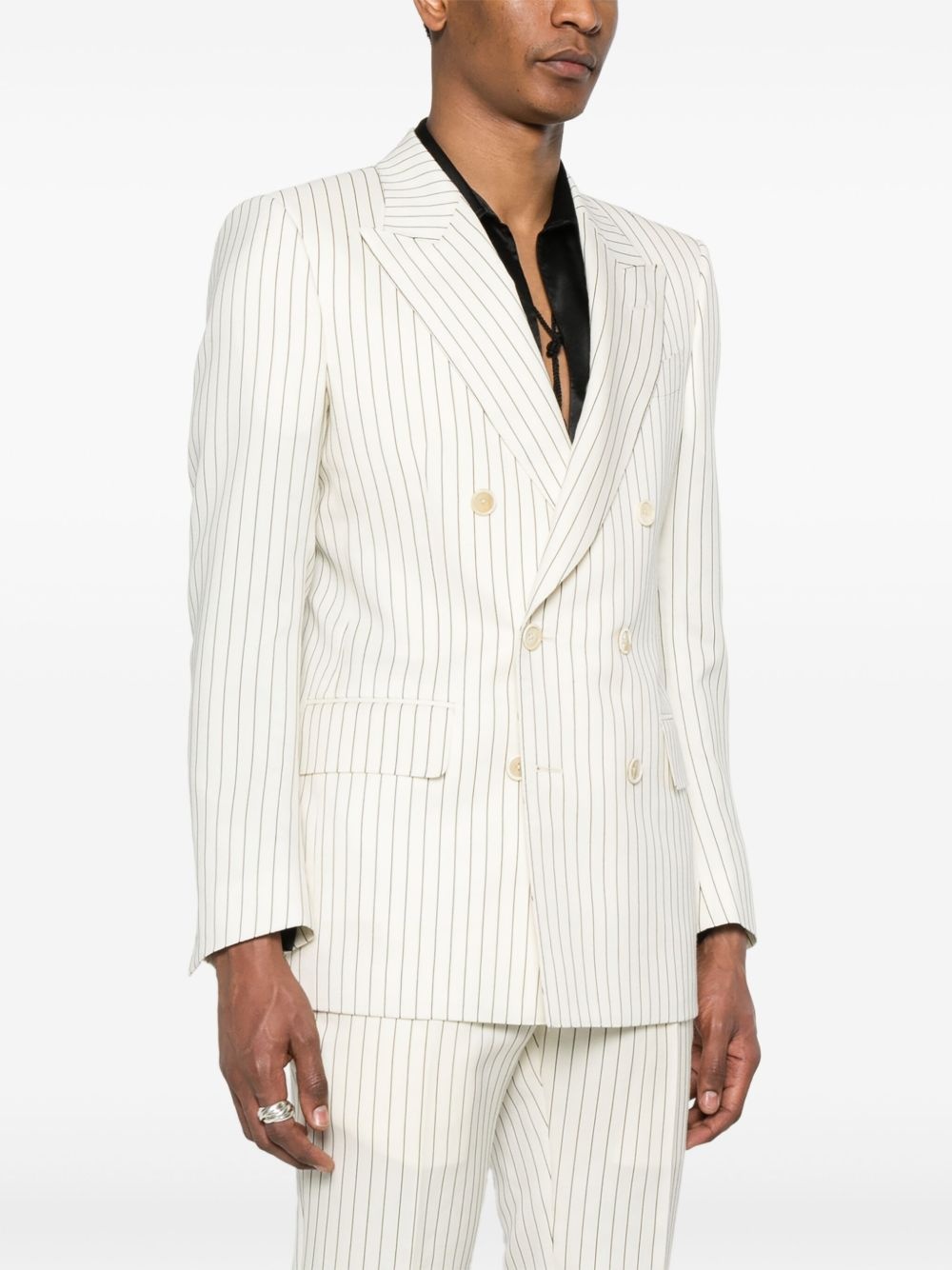 striped blazer - 3